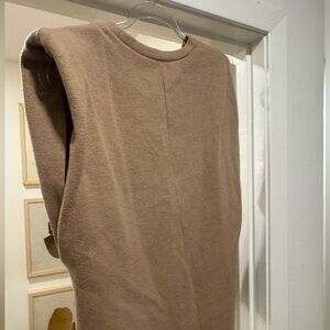 Zara women's Brown Crewneck Sweater